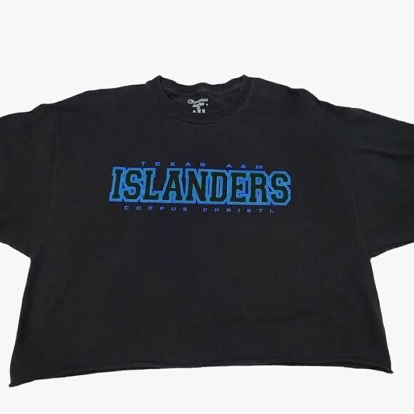 Champion Texas A&M Islanders Custom Crop Tshirt Size XL - Picture 3 of 5